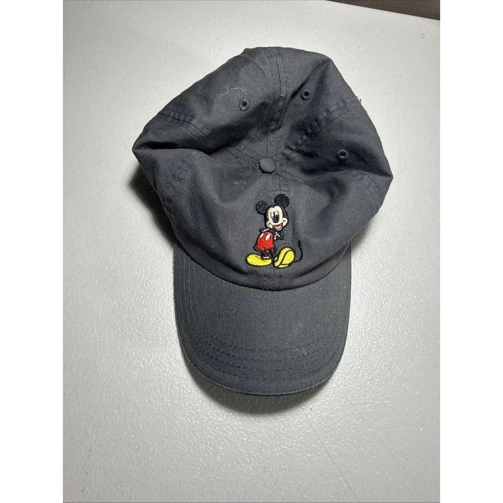 Disney Mickey Mouse Grey‎ Stretch Back Toddler Little Kid's Hat Baseball Cap